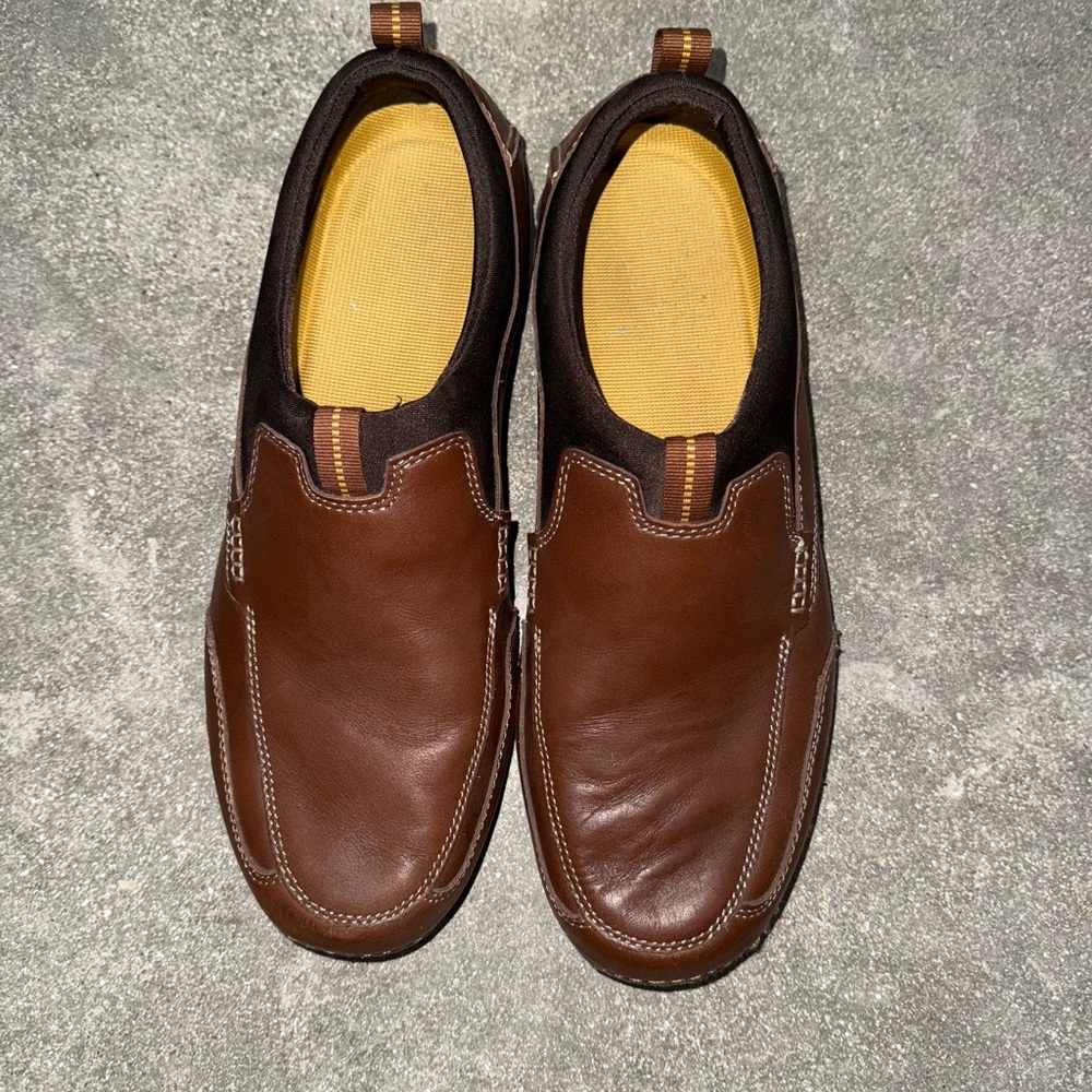 Rockport Men’s Brown Leather Driving Shoes